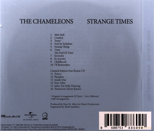 The Chameleons: Strange Times [2CD]