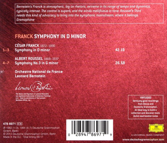 Cesar Franck: Symphonie d-moll [CD]