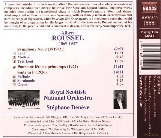 Albert Roussel: Symphonie Nr.2 [CD]