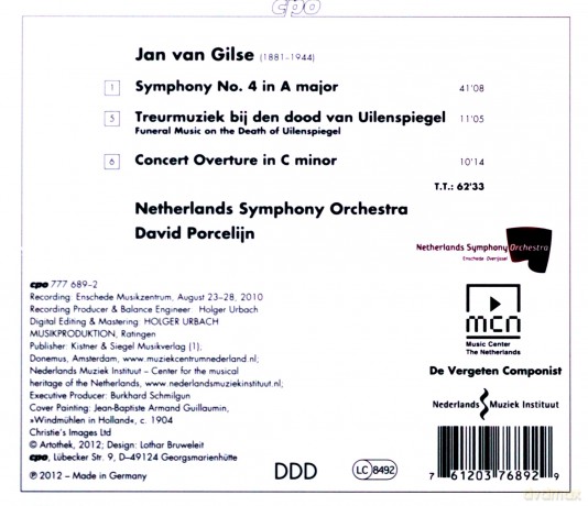 Jan van Gilse: Symphonie Nr.4 [CD]