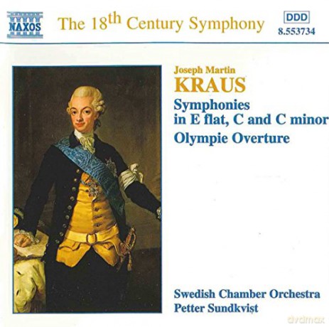 Josef Martin Kraus: Symphonien c-moll,C-Dur,Es-Dur [CD]