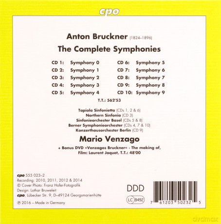 Anton Bruckner: Symphonien Nr.0-9 [10CD]