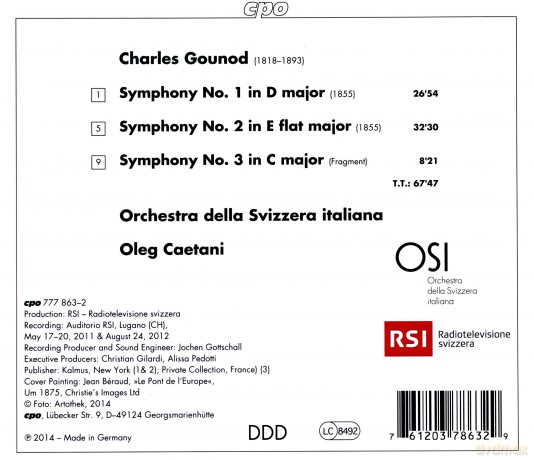 Charles Gounod: Symphonien Nr.1-3 [CD]