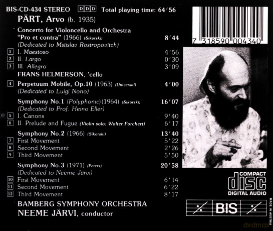 Arvo Part: Symphonien Nr.1-3 [CD]