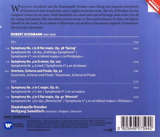 Robert Schumann: Symphonien Nr.1-4 [2CD]