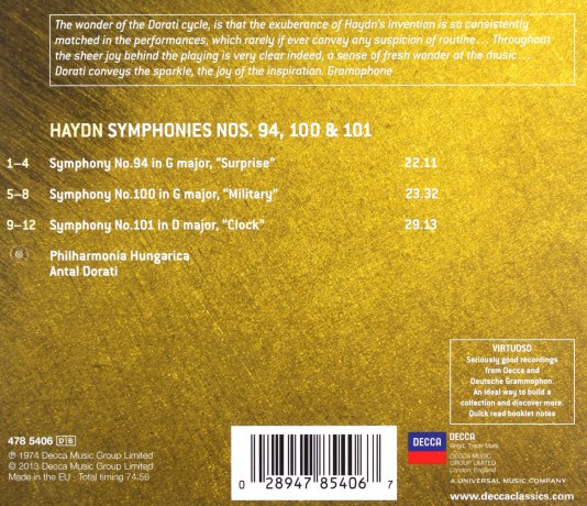 Joseph Haydn: Symphonien Nr.94,100,101 [CD]