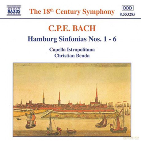 Carl Philipp Emanuel Bach: Symphonien Wq.182 Nr.1-6 Hamburger [CD]