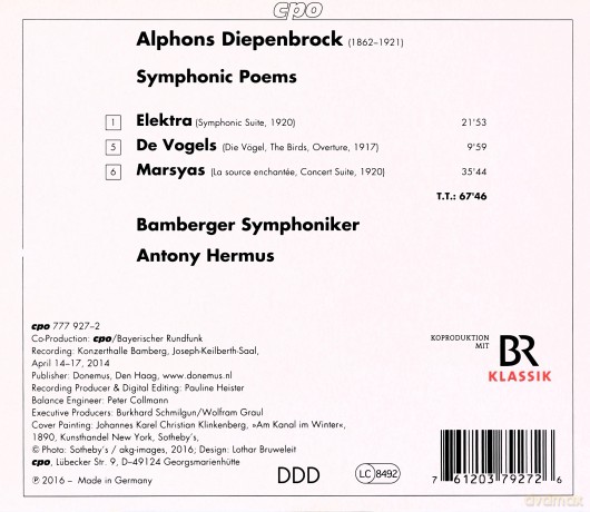Alphons Diepenbrock: Symphonische Dichtungen [CD]