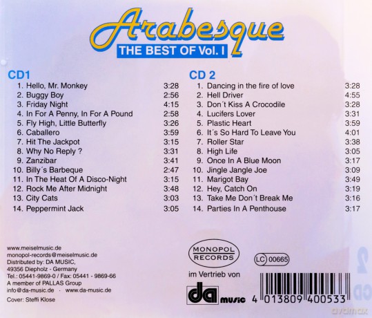 Arabesque: The Best Of Arabesque Vol. 1 [CD]