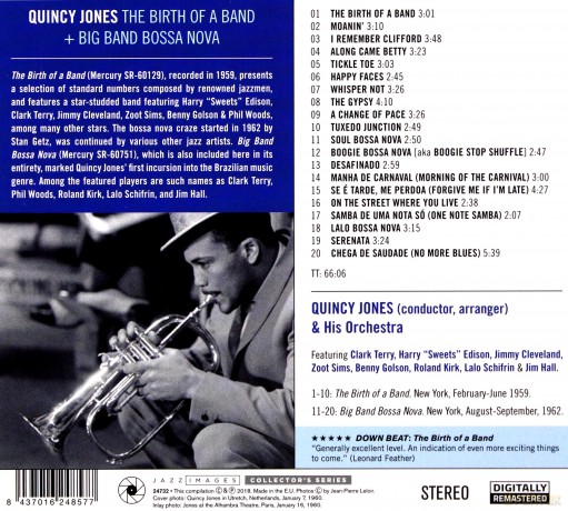 Quincy Jones: The Birth Of A Band / Big Band Bossa Nova (Jazz Images) (Jean-Pierre Leloir Collection) [CD]