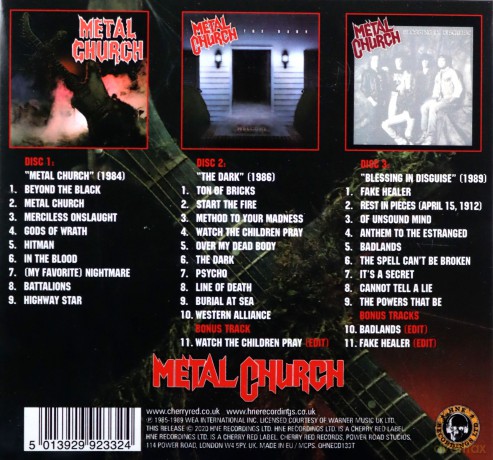 Metal Church: The Elektra Years 1984 - 1989 [3CD]