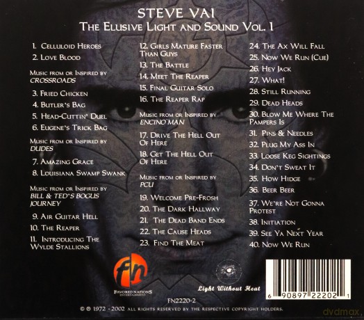 Steve Vai: The Elusive Light And Sound Vol.1 [CD]