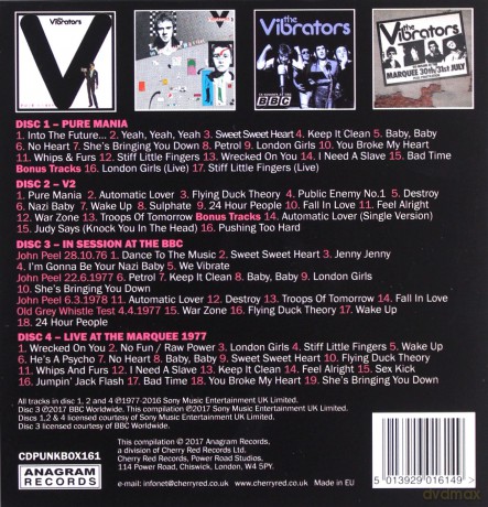 The Vibrators: The Epic Years 1976 - 1978 [4CD]