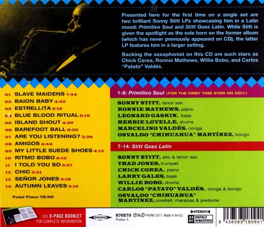 Sonny Stitt: The Latin Sides: Primitivo Soul! / Stitt Goes Latin [CD]