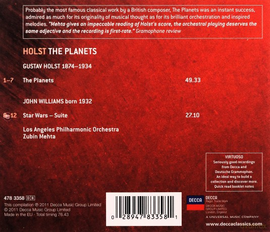 Gustav Holst: The Planets op.32 [CD]