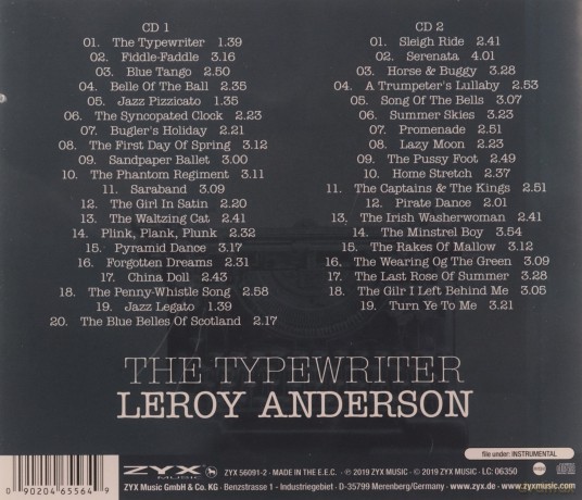 Leroy Anderson: The Typewriter [2CD]