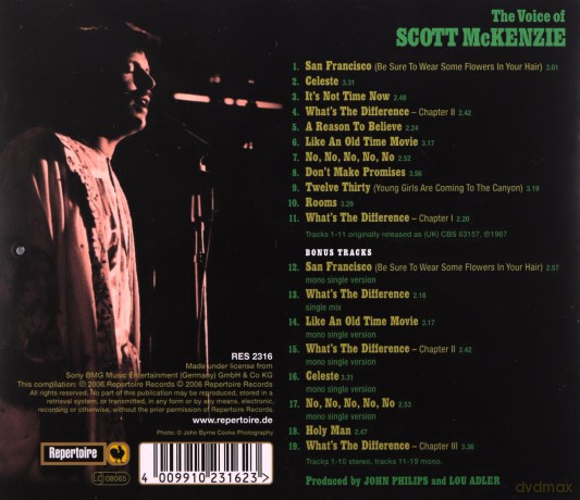 Scott McKenzie: The Voice Of Scott McKenzie [CD]