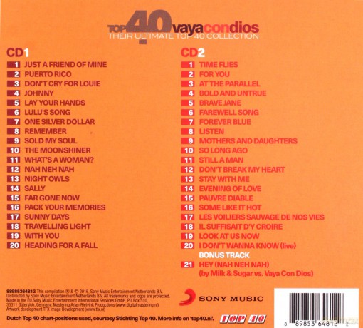 Vaya Con Dios: Top 40 [2CD]