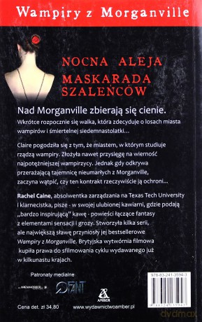 Wampiry Z Morganville Księga 2 - Nocna Aleja, Maskarada Szaleńców - Rachel Caine [KSIĄŻKA]