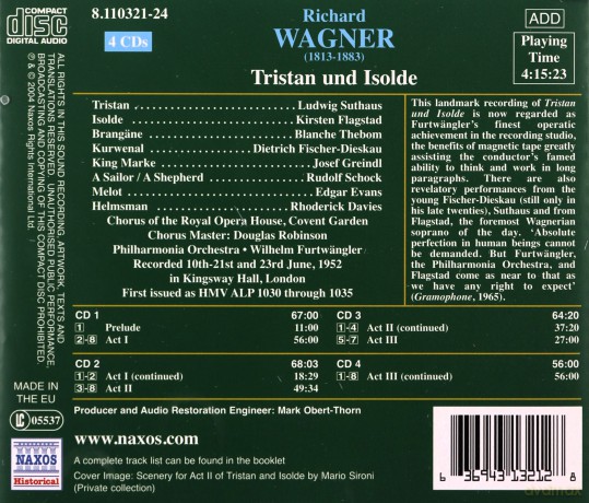 Richard Wagner: Tristan und Isolde [4CD]