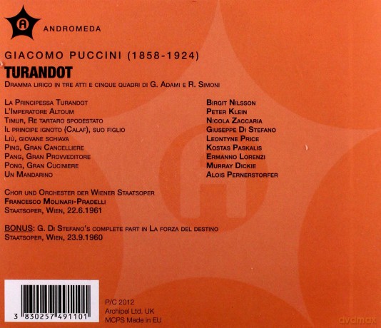 Giacomo Puccini: Turandot [CD]