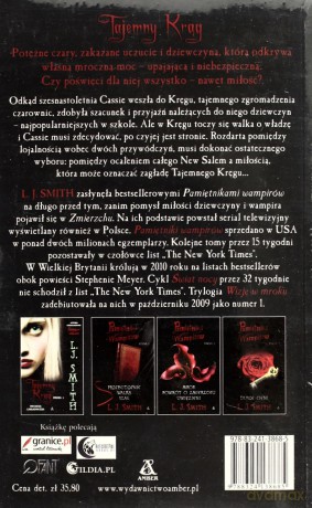 Tajemny Krąg 2 Czas Buntu, Moc - L.J. Smith [KSIĄŻKA]