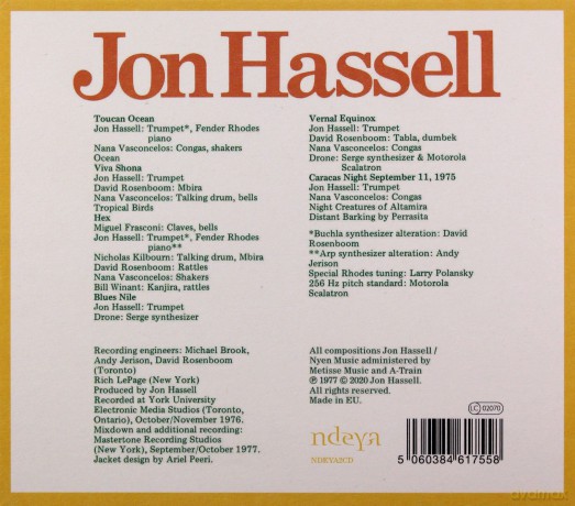Jon Hassell: Vernal Equinox [CD]