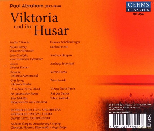 Paul Abraham: Viktoria und ihr Husar [CD]