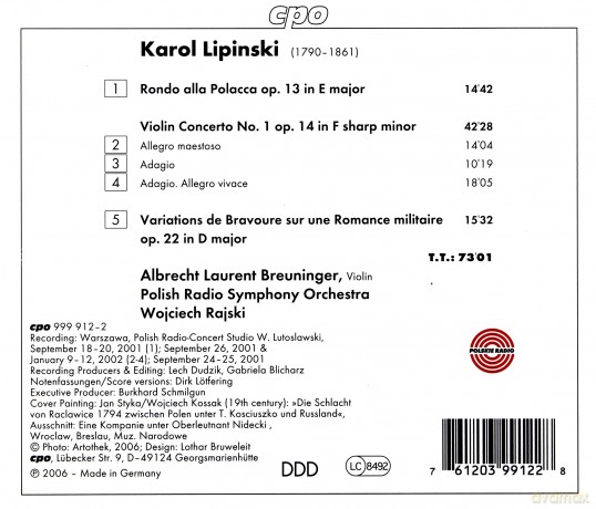 Karol Lipinski: Violinkonzert Nr.1 [CD]