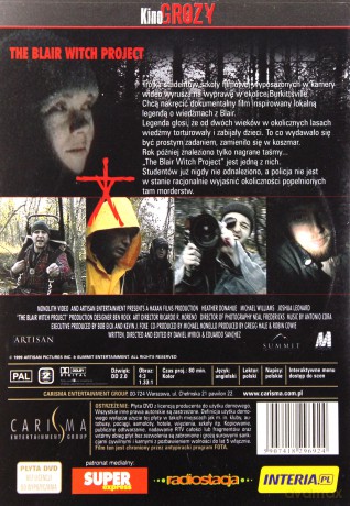 Blair Witch Project (polski lektor) [DVD]
