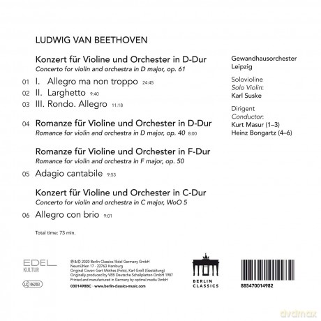 Ludwig van Beethoven: Violinkonzert op.61 [CD]