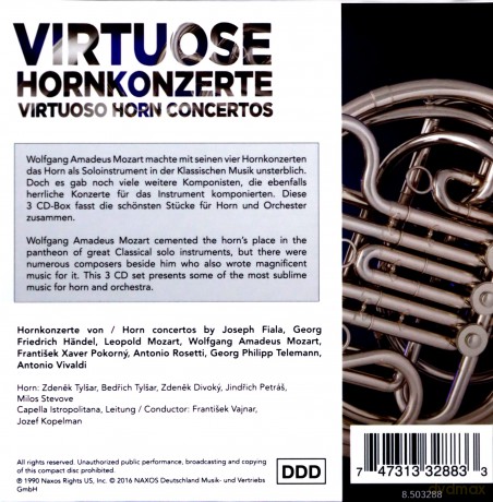 Joseph Fiala: Virtuose Hornkonzerte [3CD]