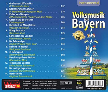 Volksmusik aus Bayern [CD]
