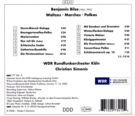 Benjamin Bilse: Walzer, Mssrsche, Polkas [CD]