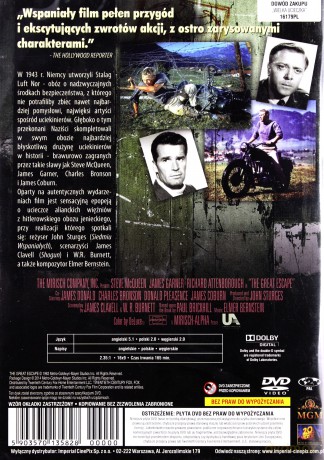 Wielka ucieczka (polski lektor) [DVD]