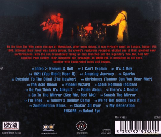 The Who: Woodstock '69 [CD]