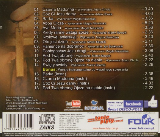 Pieśni religijne - Czarna Madonna [CD]