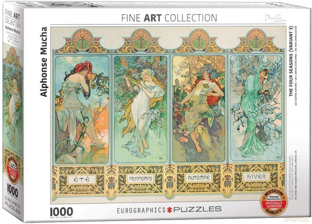 HEYE Cztery sezony Alfons Mucha 1000 el. [PUZZLE]