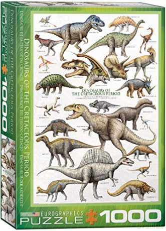 HEYE Dinozaury w okresie Kredy 1000 el. [PUZZLE]