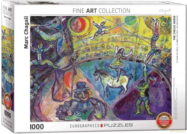 HEYE Koń w cyrku Marc Chagall 1000 el. [PUZZLE]