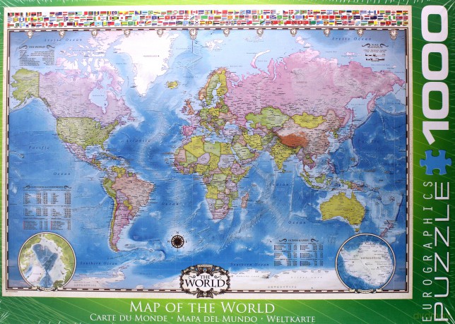 HEYE Mapa świata 1000 el. [PUZZLE]