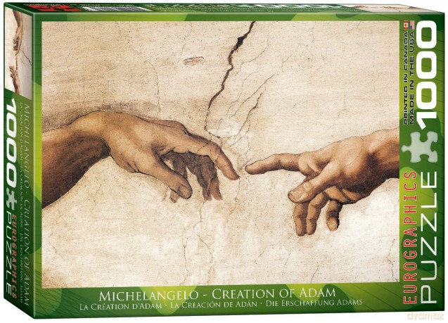 HEYE Stworzenie Adama fragment Michał Anioł 1000 el. [PUZZLE]
