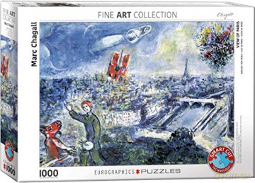 HEYE Widok na Paryż Marc Chagall 1000 el. [PUZZLE]