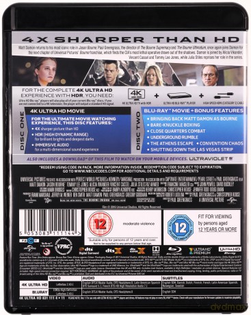 Jason Bourne [Blu-Ray 4K]+[Blu-Ray]