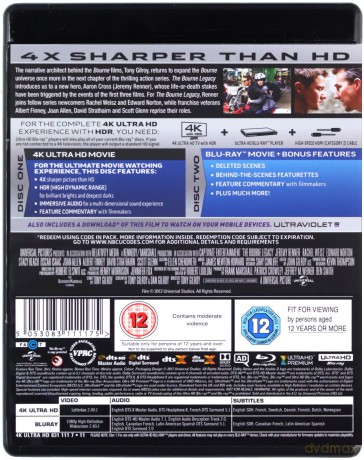 Dziedzictwo Bourne'a [Blu-Ray 4K]+[Blu-Ray]