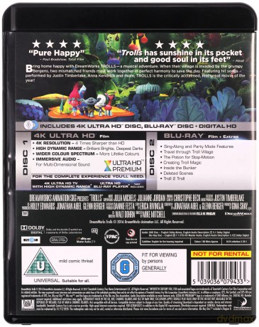 Trolls (Trolle) [Blu-Ray 4K]+[Blu-Ray]