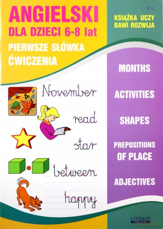 Angielski dla dzieci 5 Pierwsze słówka Ćwiczenia 6-8 lat - Joanna Bednarska [KSIĄŻKA]