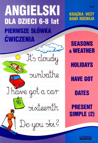 Angielski dla dzieci 9 Pierwsze słówka Ćwiczenia 6-8 lat - Joanna Bednarska [KSIĄŻKA]