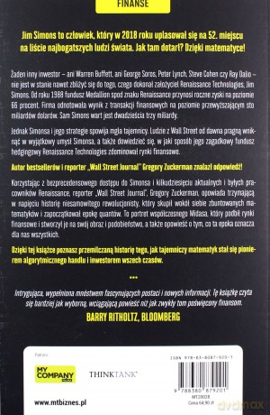 Człowiek, który rozszyfrował rynki finansowe - Gregory Zuckerman [KSIĄŻKA]