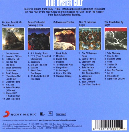 Blue Oyster Cult: Original Album Classics [5CD]